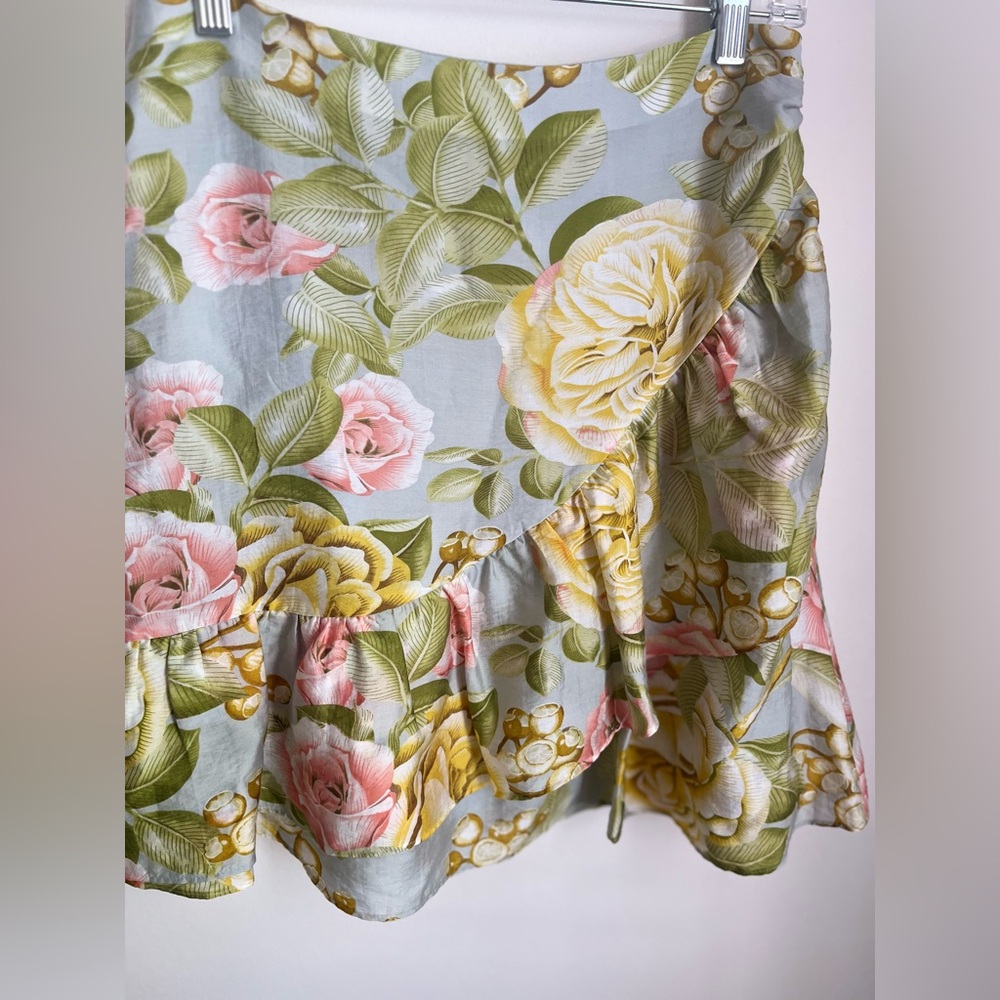 Express High Waist Ruffle Mini Skirt (8) - Picture 6 of 9